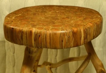 2409 - Wooden Stool from Cherry and Pine wood 6.jpg