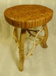 2409 - Wooden Stool from Cherry and Pine wood 1.jpg
